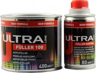 Грунт Акриловый черный (0,4л + отв. 0,08л) NOVOL 5+1 Ultra Line Fuller 100 (арт. 90260\99510) 00000004760 фото