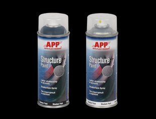 Структурная краска для бамперов черная Structure Paint spray New Line APP 210411, 400мл 00000010103 фото