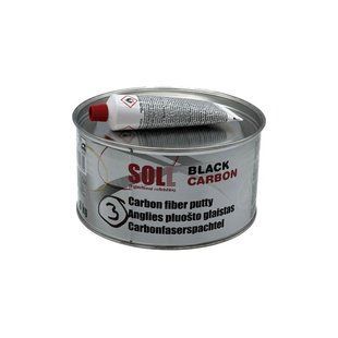 Шпатлевка SOLL с углеволокном, цвет черный - Carbon Putty 1,8кг 00000003823 фото