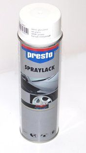 Акрилова фарба PRESTO в аерозолі (білий глянець) 00000004573 фото