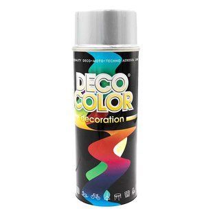 Краска декоративная в аэрозоле Deco Color RAL9006 серебристая 400 мл 00000013620 фото