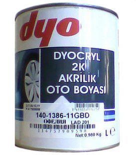 Краска акриловая DYO 110 Рубин 1л. без отвердителя 00000001126 фото