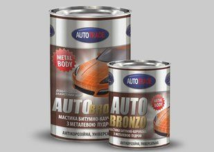 Мастика бітумно-каучукова бронза AUTOTRADE 1 л 00000010809 фото