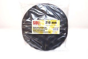 Полировочный круг SOLL, рифленый на липучке, D210 мм, черный цвет 00000006598 фото