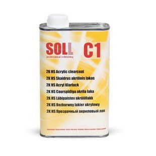 Лак акриловий SOLL C1 зі швидким затверджувачем (С1 1l/Н1 10 05) 00000002838 фото
