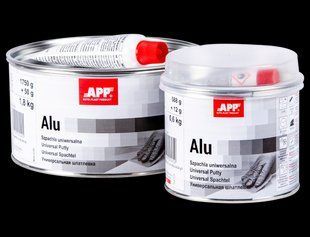 Шпатлевка с алюминиевой пудрой APP ALU POLY-PLAST, 0,6 кг 00000001216 фото