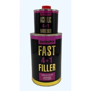 Ґрунт акриловий сірий 0.8 л CS System SeriesPro Fast Filler 4+1+від. CSSystem SeriesPro Hardener, 0,2л 00000016180 фото