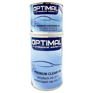 Лак акриловый автомобильный OPTIMAL HS PREMIUM 1л c отвердителем 0,5л (OPS-AL21-1500) 00000003956 фото