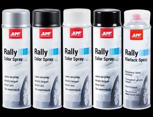 Краска акриловая в аерозоле APP Rally Color черная блеск 600мл 00000010262 фото