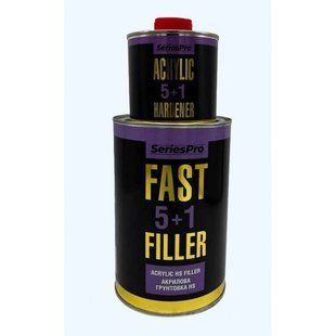 Ґрунт акриловий сірий 1 л CS System SeriesPro FastFiller 5+1 з відведенням. CS System SeriesPro Hardener 0.2л 00000016181 фото