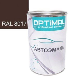 Акрилова фарба OPTIMAL RAL 8017 Матова 0,8 л 00000008074 фото