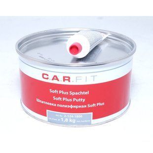 Шпаклевка полиэфирная легкая Soft Plus 1.8 кг CARFIT (2-124-1800) 00000011174 фото