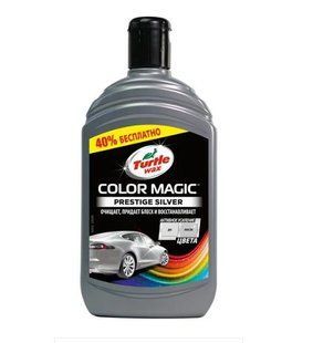 Поліроль тефлонова TURTLE WAX Сolor Magic Wax 500мл Cрібло 00000010500 фото
