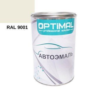 Акрилова фарба OPTIMAL RAL 9001 кремово-білий глянець 0,8 л 00000013151 фото