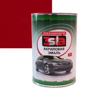 Автоэмаль акриловая 3Sila Lada165 Коррида (красная) 1л. без отвердителя 00000009294 фото