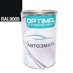 Акрилова фарба OPTIMAL RAL 9005 Матова 0,8 л 00000008075 фото