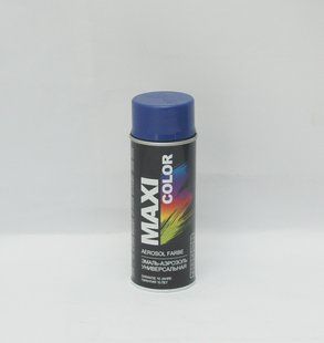 Краска аэрозольная MAXI COLOR универсальная декоративная,темно-голубая 400мл Ral 5010 Glossy 00000000496 фото