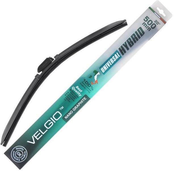 Бескаркасная щетка (дворник) Velgio UNIVERSAL HYBRID 20/500мм 00000006431 фото