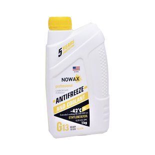 Антифриз NOWAX G13 желтый, готовая жидкость, 1 кг (NX01012) 00000009781 фото