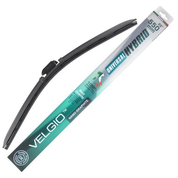 Бескаркасная щетка (дворник) Velgio UNIVERSAL HYBRID 22/550мм 00000006433 фото