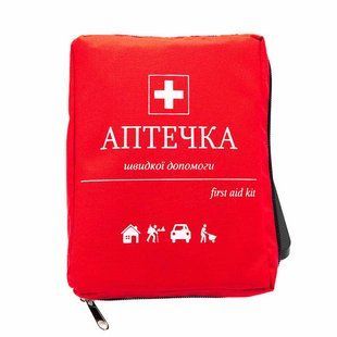 Аптечка медична автомобільна АМА-1 в червоній сумці 00000013762 фото
