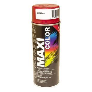 Краска аэрозольная MAXI COLOR RAL 3003 универсальная декоративная рубиново-красная 400мл 00000008022 фото