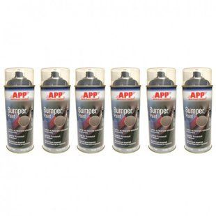 Структурная краска бамперная светло-серая в аэрозоле APP Bumper Paint - New Line (арт.210405) 00000001106 фото