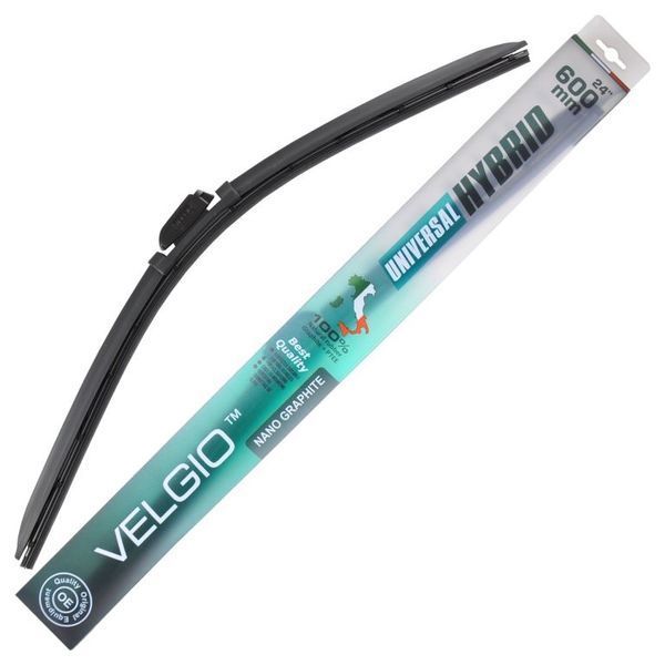 Бескаркасная щетка (дворник) Velgio UNIVERSAL HYBRID 24/600мм 00000006434 фото