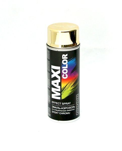Краска аэрозольная со специальным эффектом, эффект золота Maxi Color 400мл (МХ0011) 00000002979 фото