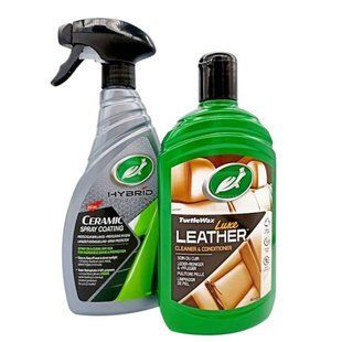 Набор Turtle Wax премиум: кондиционер для кожи + керамический спрей 00000017047 фото
