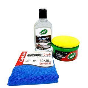 Набор защита кузова Turtle Wax: антидождь + твердый воск (аппликатор и микрофибра в комплекте) 00000017048 фото