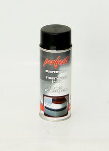 Фарба в аерозолі чорна бамперна гладка 400 мл PERFECT (арт. 8311) 00000001453 фото