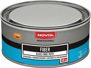 Шпатківниця 1.8 кг зі скловолокном поліефірна NOVOL "FIBER" (арт.1225) 00000001593 фото