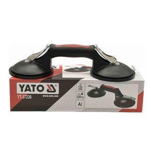 Тримач-присосок для скла подвійна YATO 120 кг 00000014642 фото
