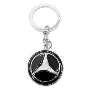 Брелок металевий кольоровий на ланцюжку Mercedes-Benz 00000013865 фото