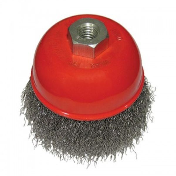 Щетка чашечная 85 мм, для УШМ, М14 (витая проволока) INTERTOOL BT-1085 00000008399 фото