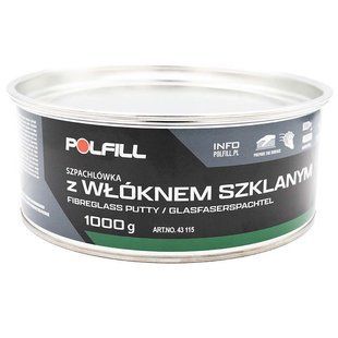 Шпаклівка зі скловолокном Polfill з відв.1,0 кг 00000013630 фото