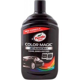 Поліроль для кузова з відновленням кольору (500 мл) Turtle Wax Color Magic Black Чорний 00000003981 фото
